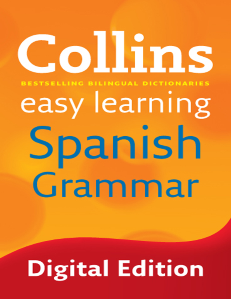 Collins Easy Learning Spanish Grammar Book - Pdf Books Library