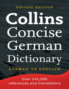 ``Rich Results on Google's SERP when searching for '' Collins Concise German Dictionary Deutsch-Englisch English-German''