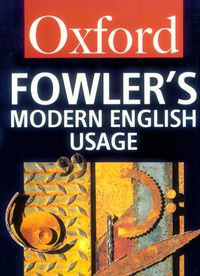 ``Rich Results on Google's SERP when searching for ''FOWLERS MODERN ENGLISH USAGE''