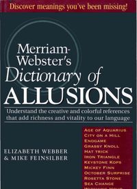 ``Rich Results on Google's SERP when searching for ''Merriam Websters Dictionary of ALLUSIONS''