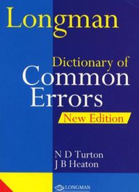 ``Rich Results on Google's SERP when searching for ''LONGMAN DICTIONARY OF COMMON ERRORS''