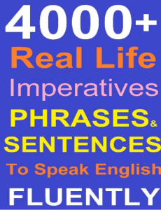 4000+Real Life imperatives(spoken english)